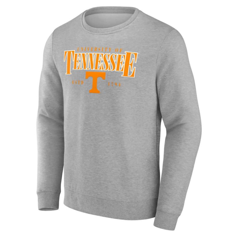 NCAA Fanatics Tennessee Volunteers True Classics Act Fast Fleece Pullover Sweatshirt