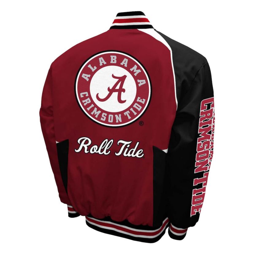 Alabama Crimson Tide NCAA Franchise Club Alabama Tide Spirit Cotton Twill Full-Snap Jacket