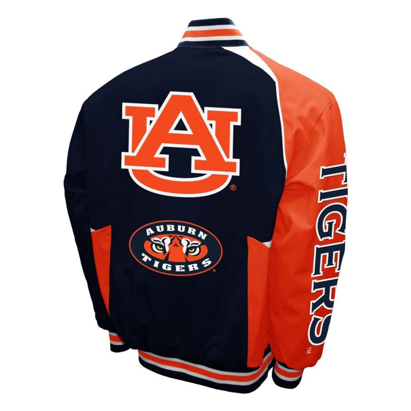NCAA Franchise Club Auburn Tigers Spirit Cotton Twill Full-Snap Jacket