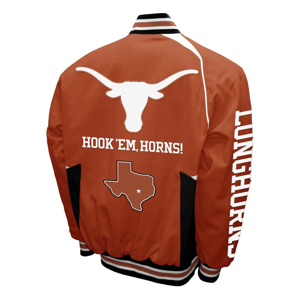NCAA Franchise Club Texas Texas Longhorns Spirit Cotton Twill Full-Snap Jacket