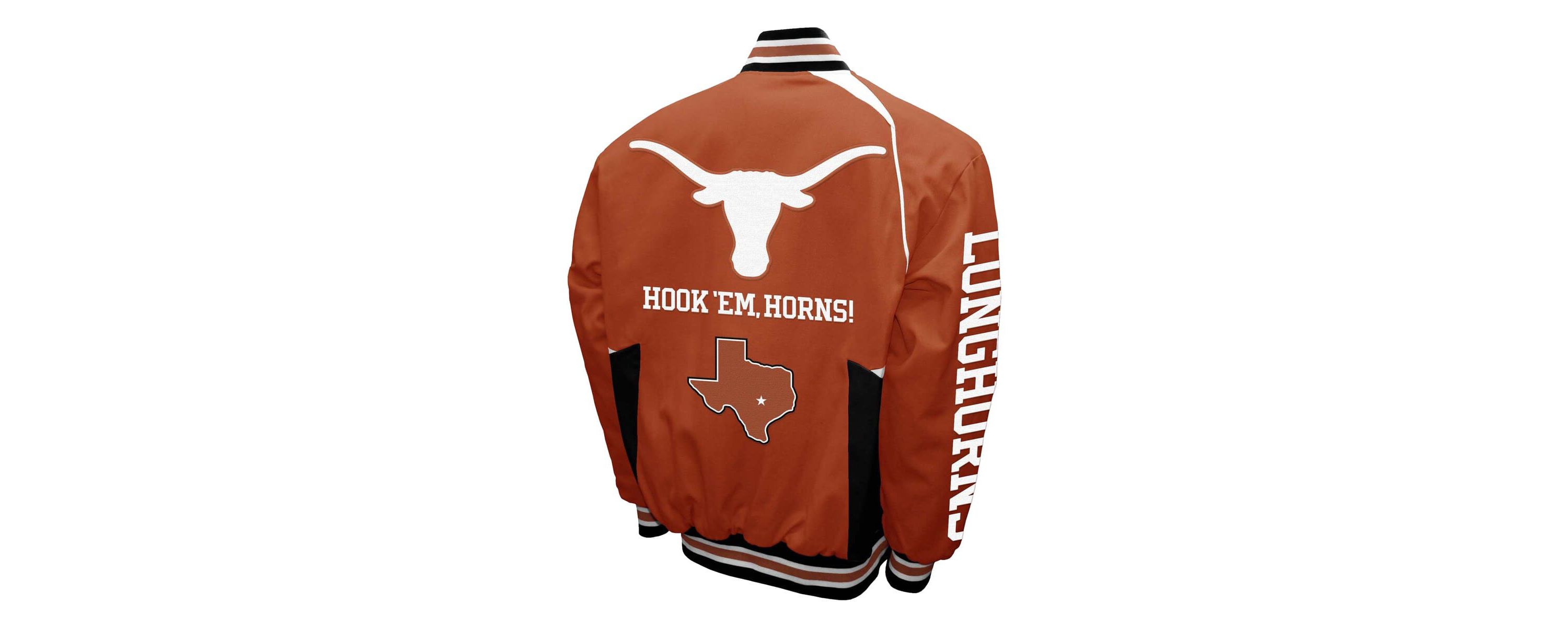 NCAA Franchise Club Texas Texas Longhorns Spirit Cotton Twill Full-Snap Jacket