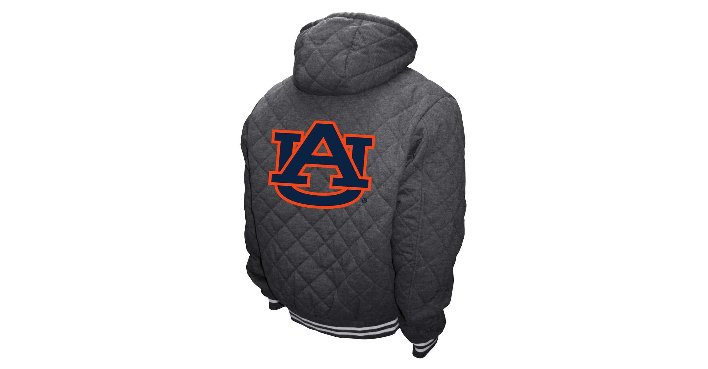 NCAA Franchise Club Auburn Tigers Diamond Quilted Full-Zip Hoodie Jacket