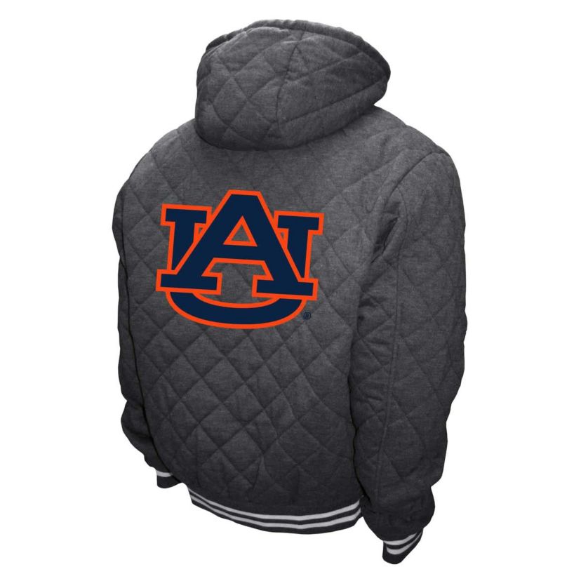 NCAA Franchise Club Auburn Tigers Diamond Quilted Full-Zip Hoodie Jacket