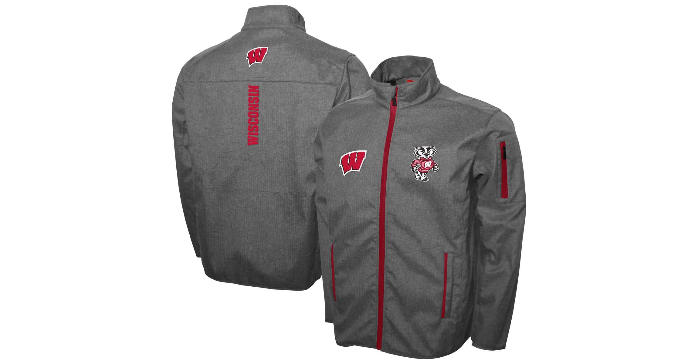 NCAA Franchise Club Wisconsin Badgers XT2 Softshell Full-Zip Jacket
