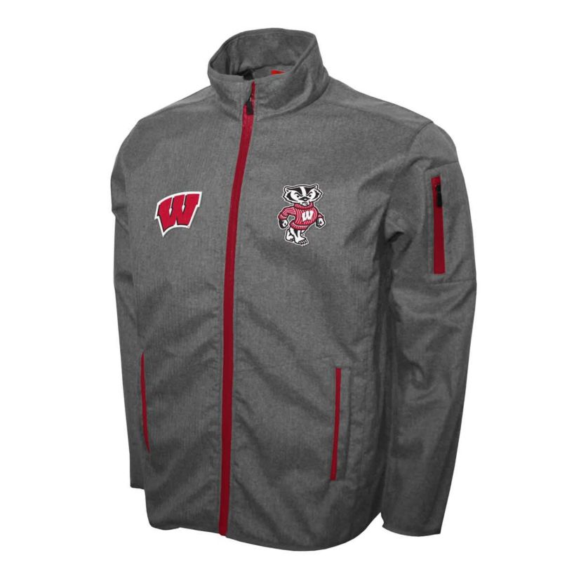 NCAA Franchise Club Wisconsin Badgers XT2 Softshell Full-Zip Jacket