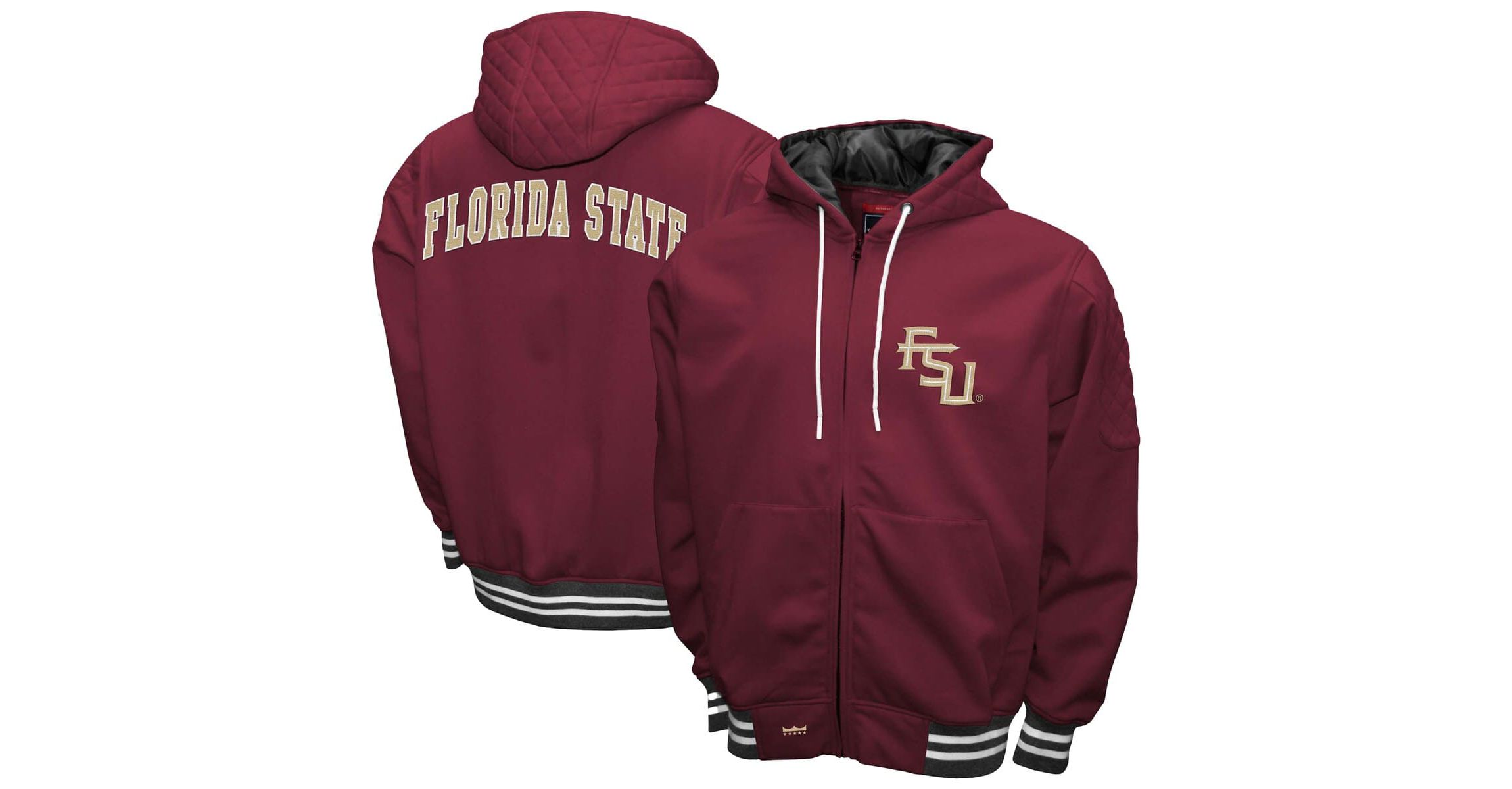 NCAA Franchise Club Florida State Seminoles Grind Full-Zip Hoodie Jacket