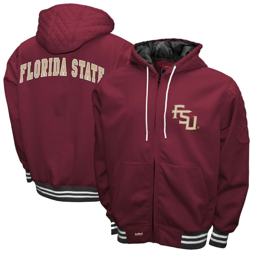 NCAA Franchise Club Florida State Seminoles Grind Full-Zip Hoodie Jacket