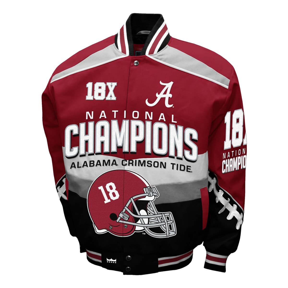 Alabama Crimson Tide NCAA Franchise Club Alabama Tide Cotton Twill Full-Snap Jacket