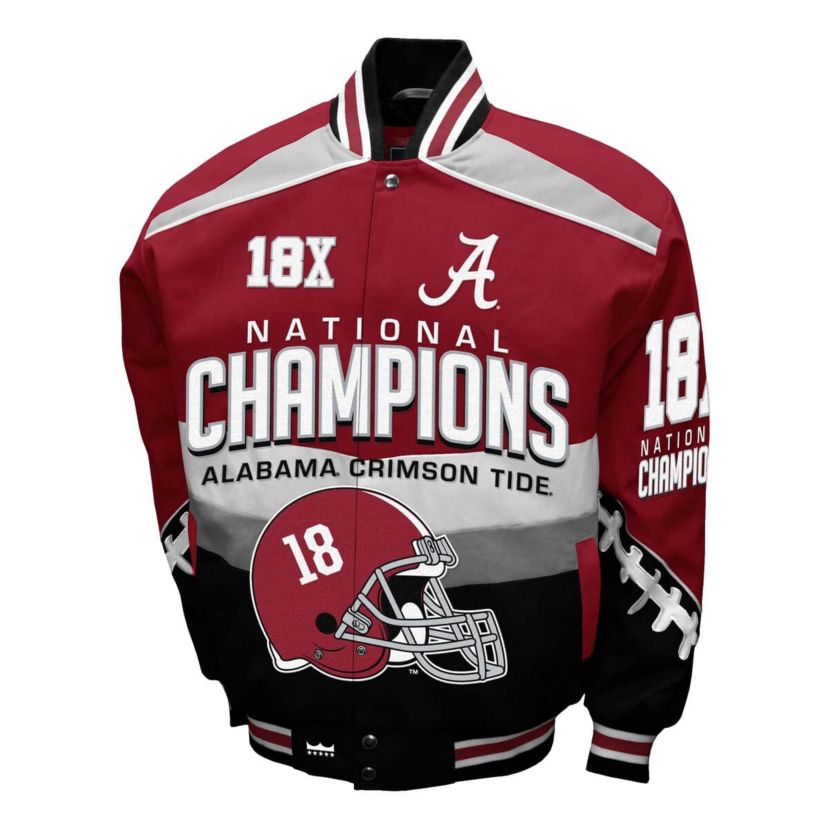 Alabama Crimson Tide NCAA Franchise Club Alabama Tide Cotton Twill Full-Snap Jacket