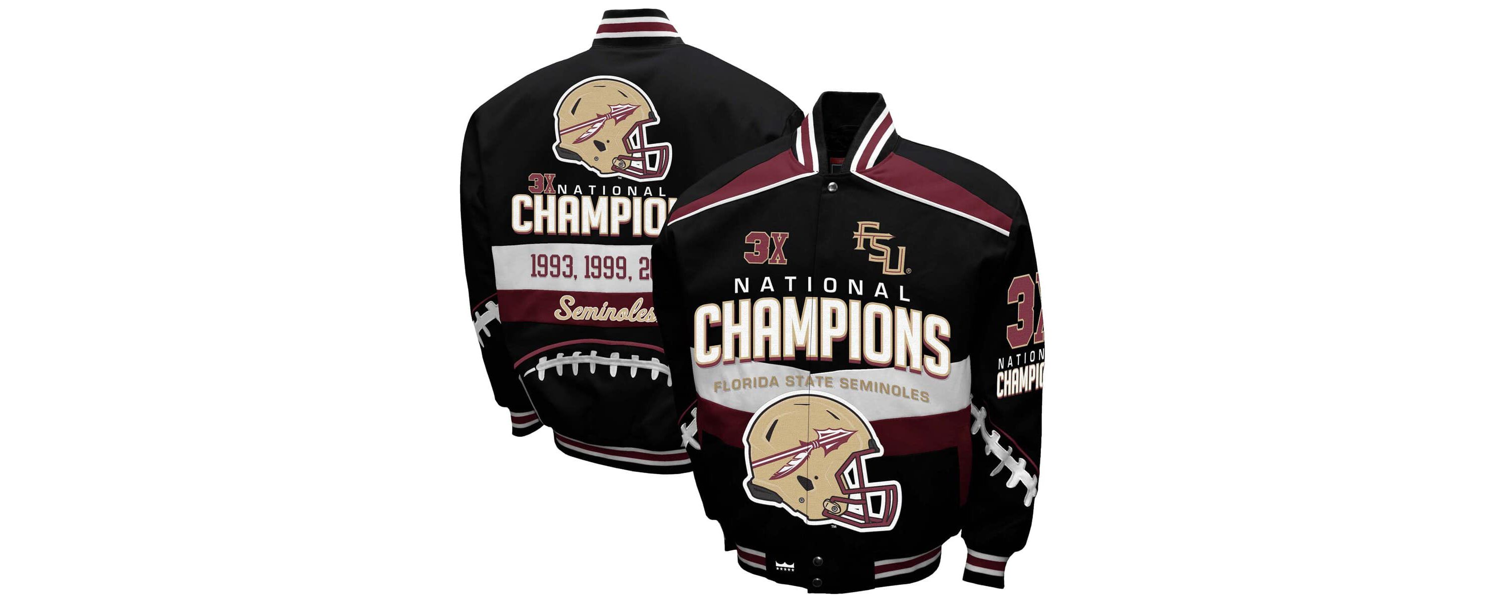 NCAA Franchise Club Florida State Seminoles Cotton Twill Full-Snap Jacket