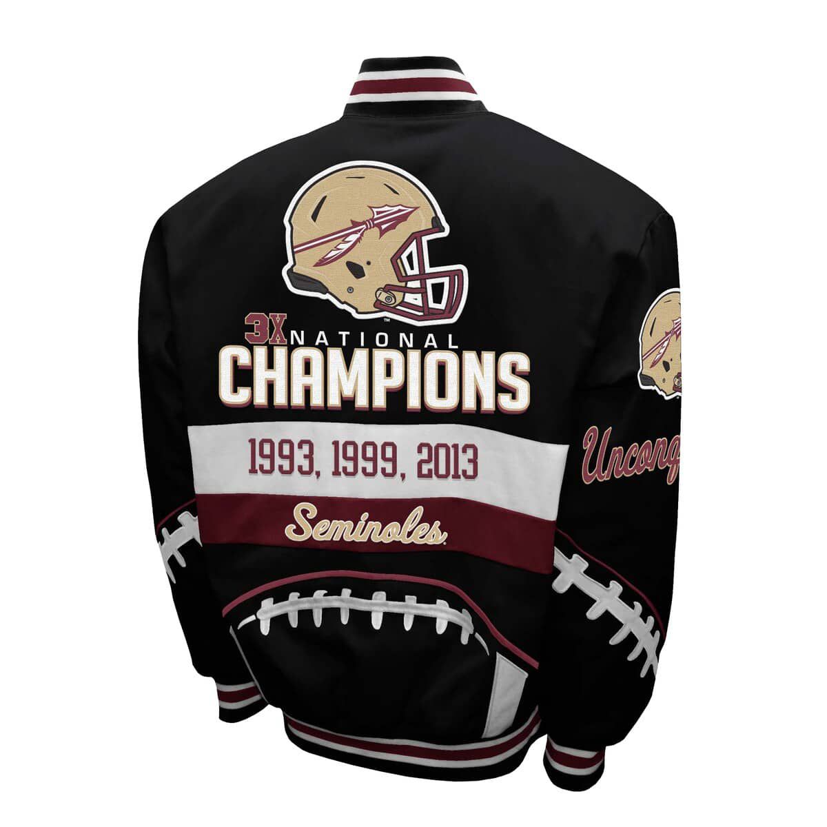 NCAA Franchise Club Florida State Seminoles Cotton Twill Full-Snap Jacket
