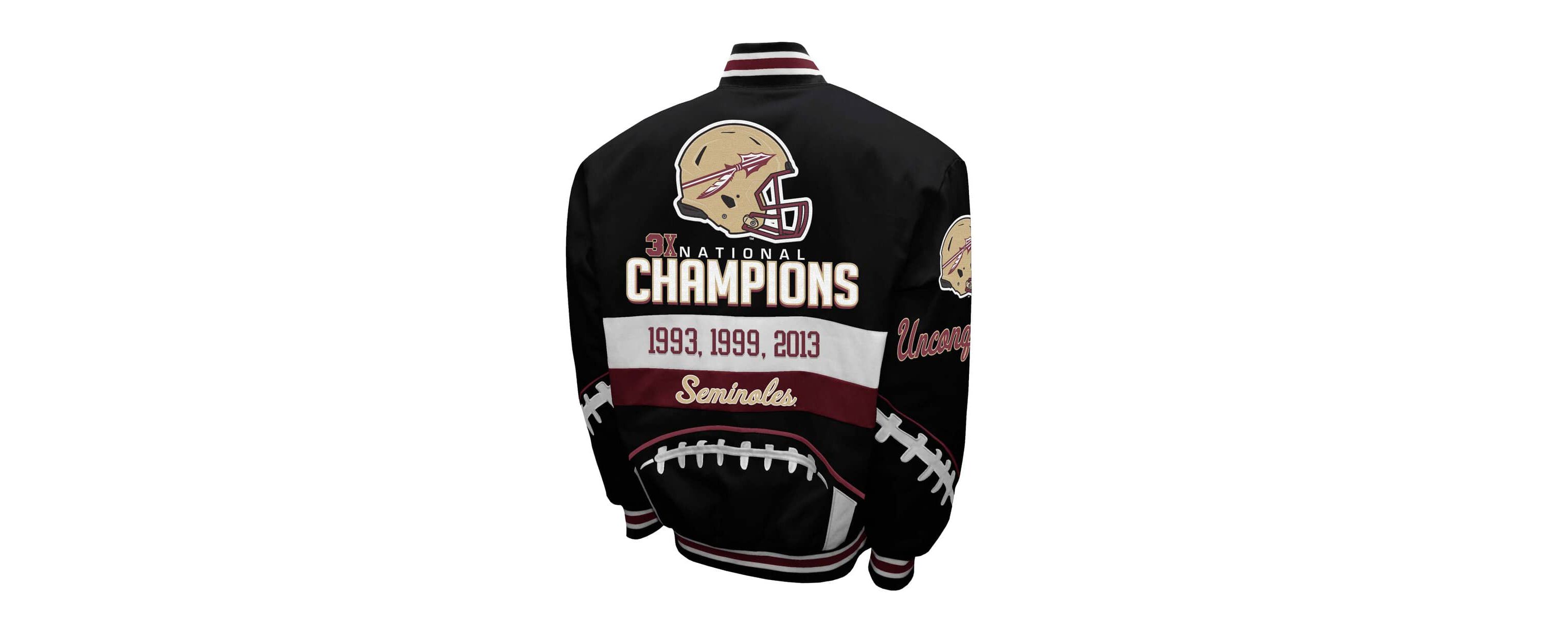 NCAA Franchise Club Florida State Seminoles Cotton Twill Full-Snap Jacket
