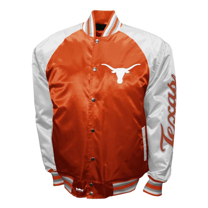 NCAA Franchise Club Texas Texas Longhorns Satin Full-Snap Jacket