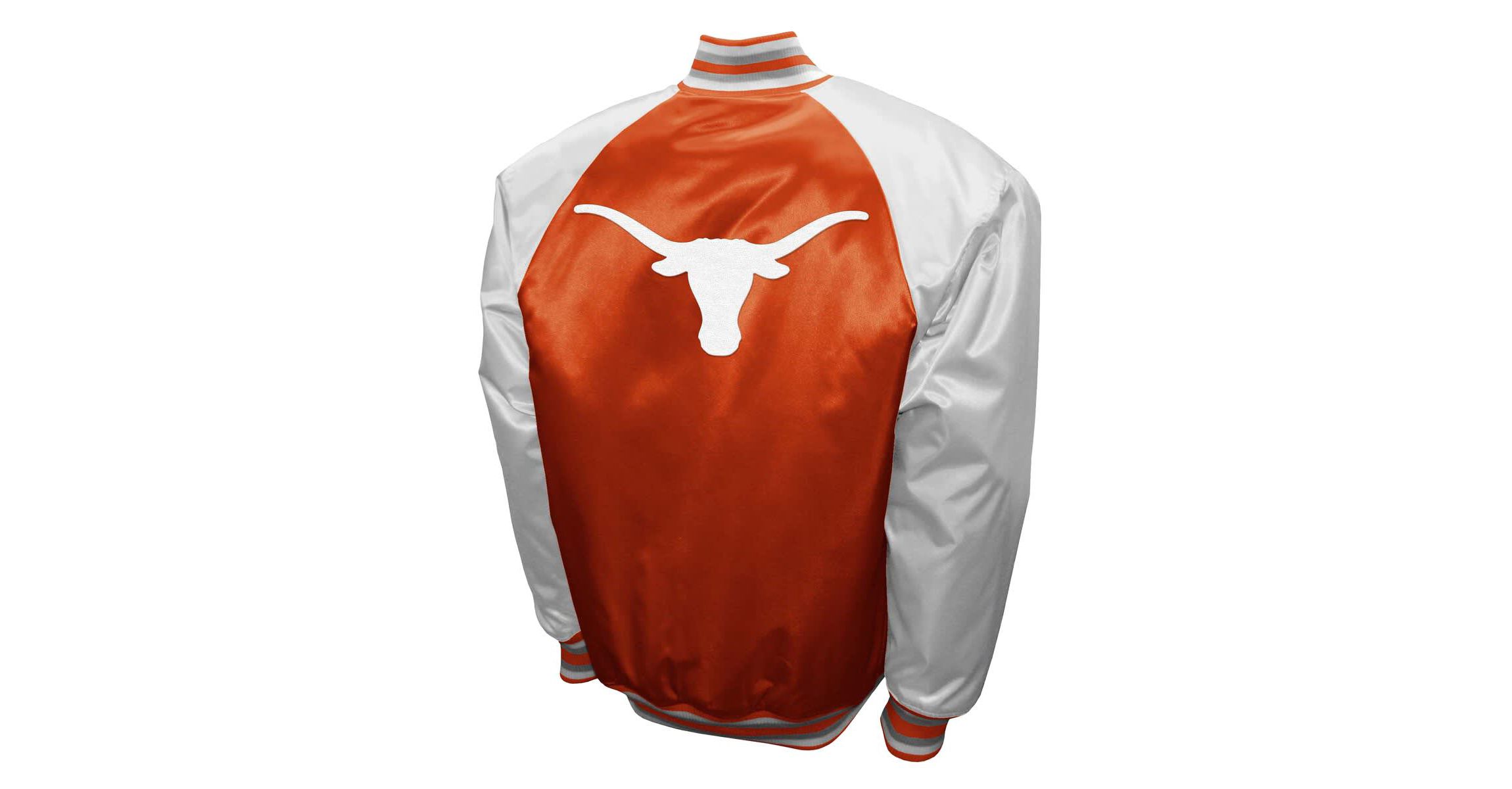 NCAA Franchise Club Texas Texas Longhorns Satin Full-Snap Jacket