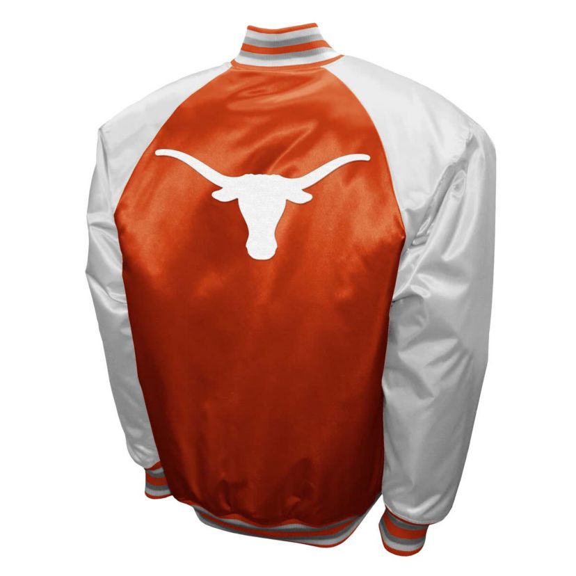NCAA Franchise Club Texas Texas Longhorns Satin Full-Snap Jacket