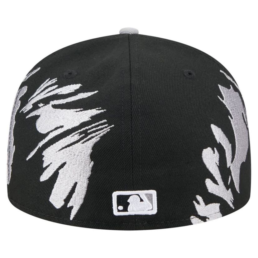 Chicago White Sox MLB Black/Gray Chicago Sox Retro Pattern 59FIFTY Fitted Hat