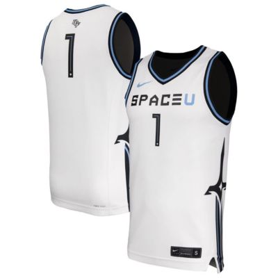 Men's NCAA Nike UCF Knights Space Game Replica Basketball Jersey, White, Large