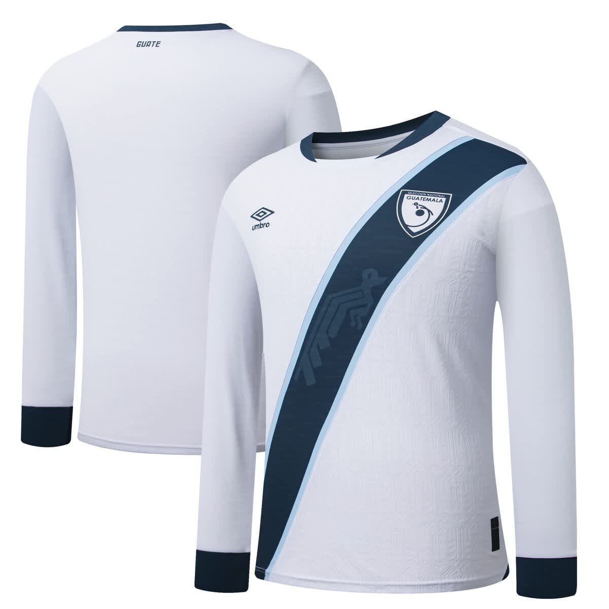 Soccer National Teams Guatemala National Team 2025 Home Replica Long Sleeve Jersey
