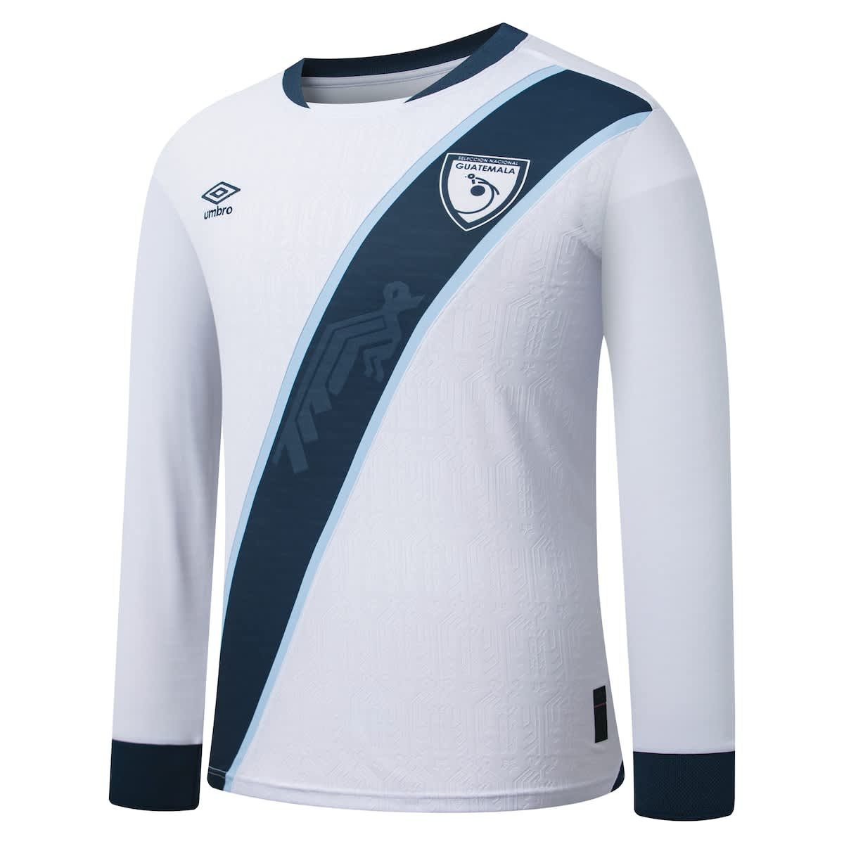 Soccer National Teams Guatemala National Team 2025 Home Replica Long Sleeve Jersey