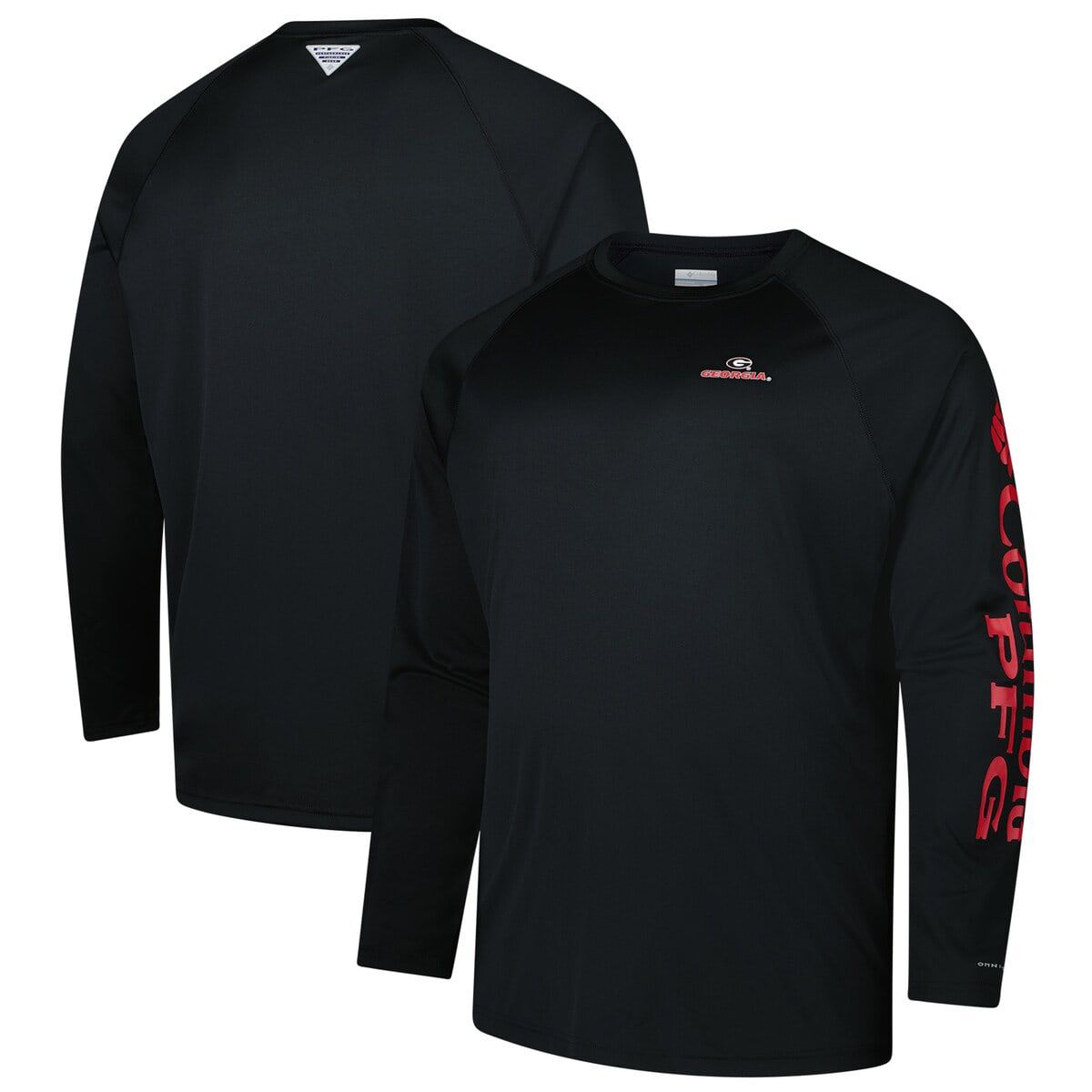 NCAA Georgia Bulldogs Big & Tall Terminal Tackle Omni-Shade Long Sleeve T-Shirt