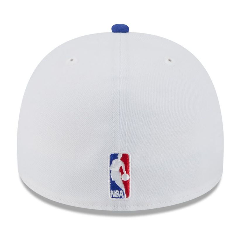 NBA White/Royal Golden State Warriors 2025 NBA Draft A-Frame 59FIFTY Fitted Hat