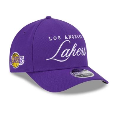 New Era Mens NBA Los Angeles Lakers 2025 NBA Draft MCrown AFrame 9FORTY Adjustable Hat