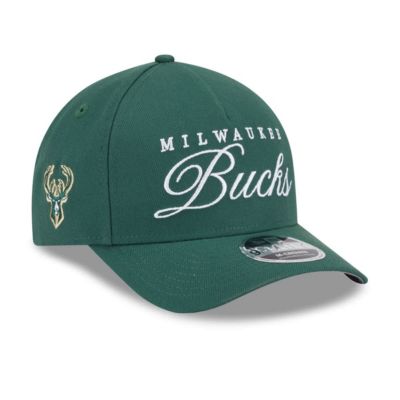 New Era Mens NBA Hunter Milwaukee Bucks 2025 NBA Draft MCrown AFrame 9FORTY Adjustable Hat