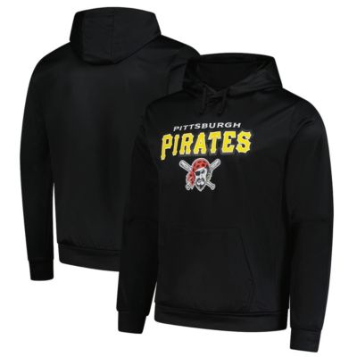 Dunbrooke Men's MLB Pittsburgh Pirates Pullover Hoodie, Black, Medium