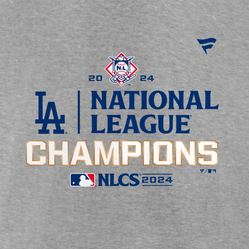 MLB Fanatics Los Angeles Dodgers 2024 National League s Locker Room T-Shirt