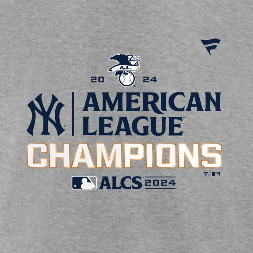 MLB Fanatics New York Yankees 2024 American League s Locker Room T-Shirt