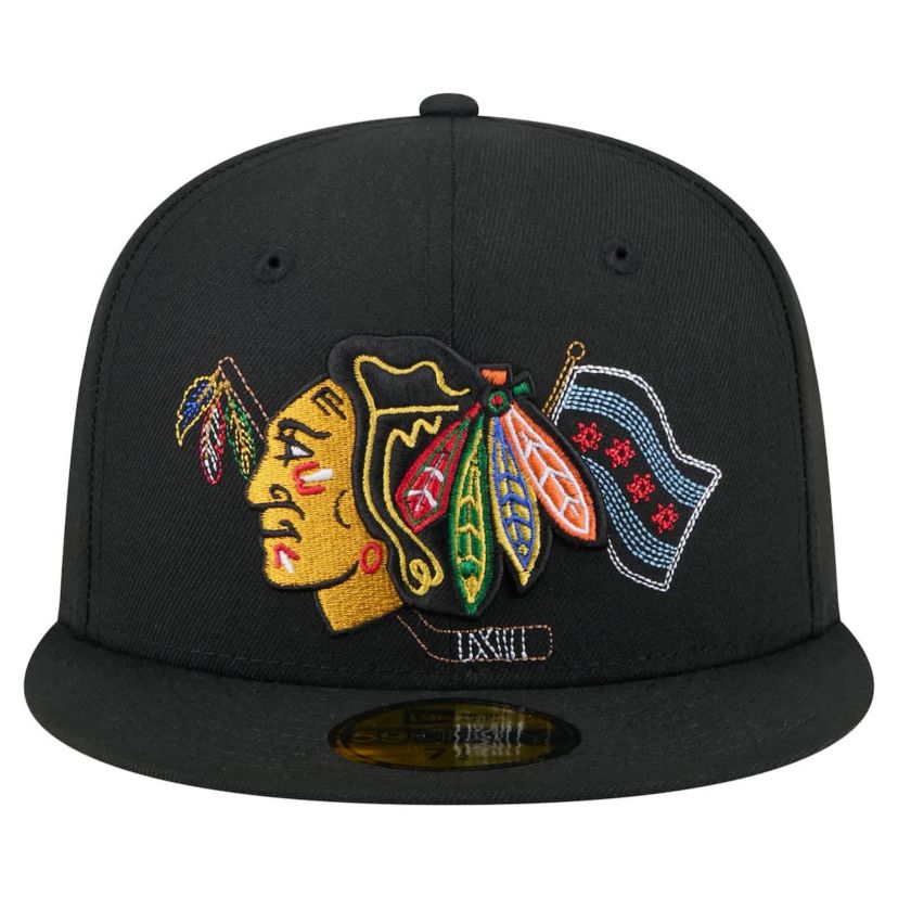 NHL Chicago Blackhawks State Stitch 59FIFTY Fitted Hat
