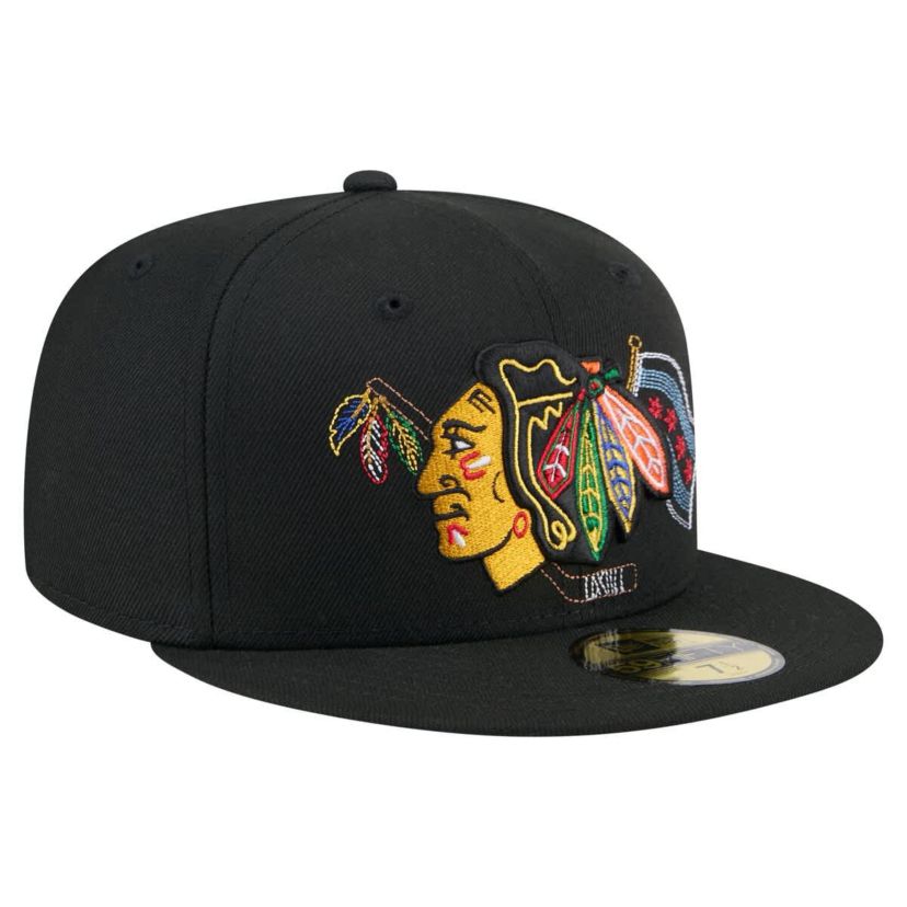 NHL Chicago Blackhawks State Stitch 59FIFTY Fitted Hat