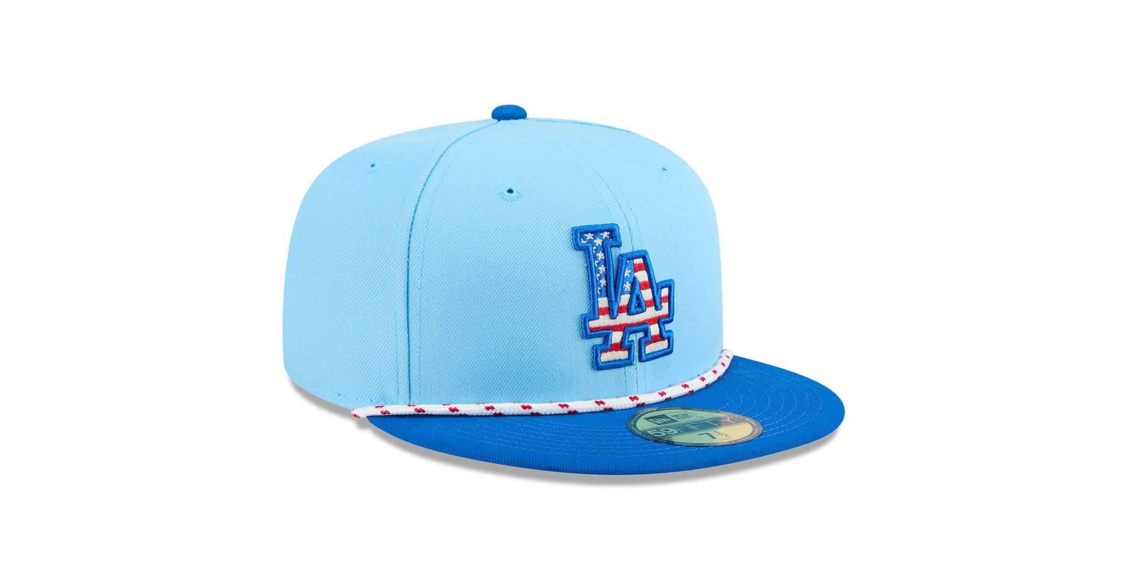 MLB Light Blue/Royal Los Angeles Dodgers 2025 Fourth of July 59FIFTY Fitted Hat