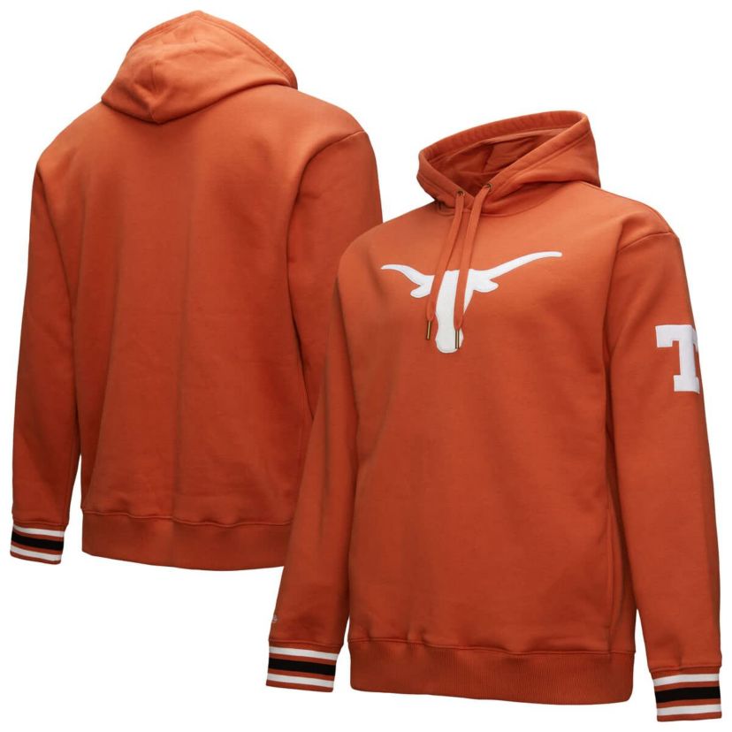 NCAA Texas Texas Longhorns Chainstich Fleece Pullover Hoodie