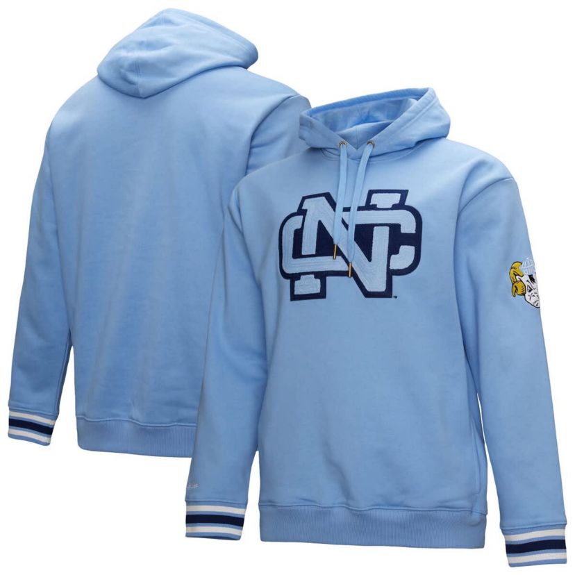 NCAA Carolina North Carolina Tar Heels Chainstich Fleece Pullover Hoodie