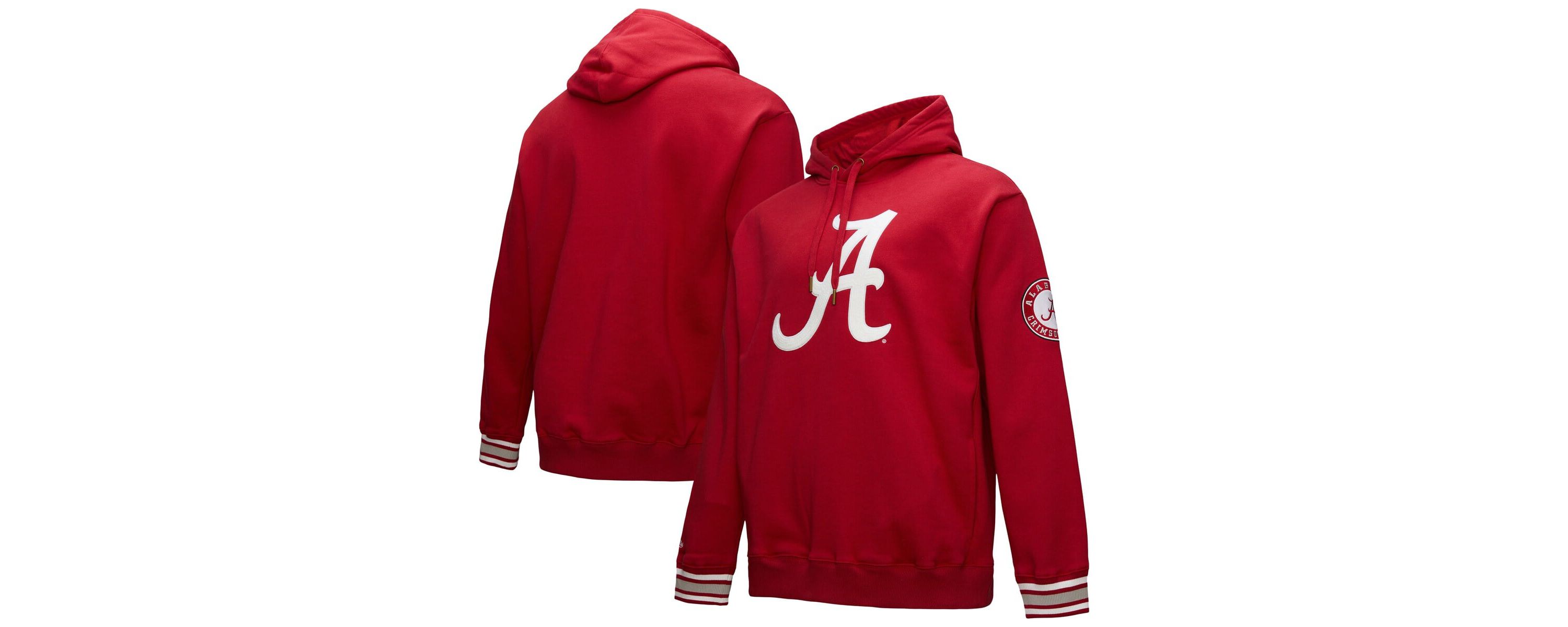 Alabama Crimson Tide NCAA Alabama Tide Chainstich Fleece Pullover Hoodie