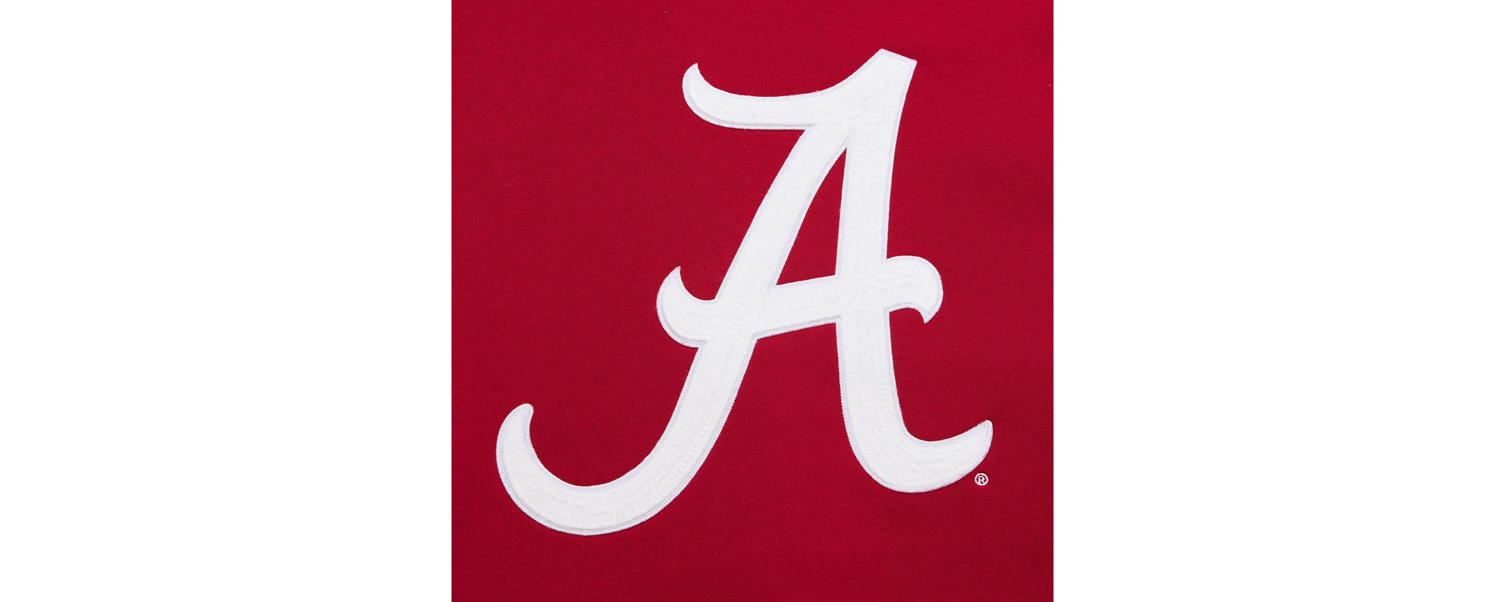 Alabama Crimson Tide NCAA Alabama Tide Chainstich Fleece Pullover Hoodie