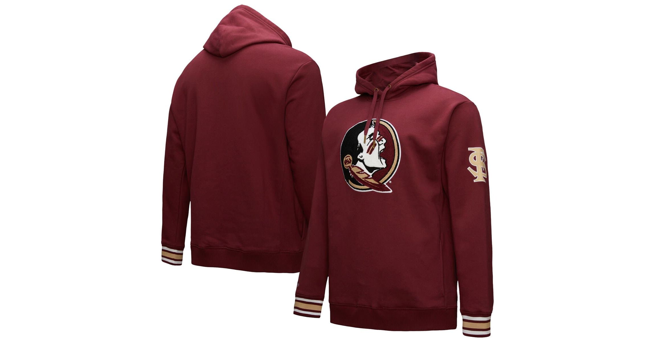 NCAA Florida State Seminoles Chainstich Fleece Pullover Hoodie