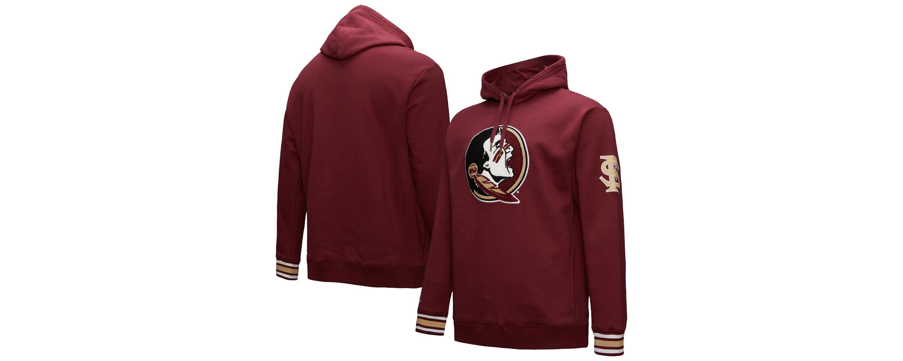 NCAA Florida State Seminoles Chainstich Fleece Pullover Hoodie