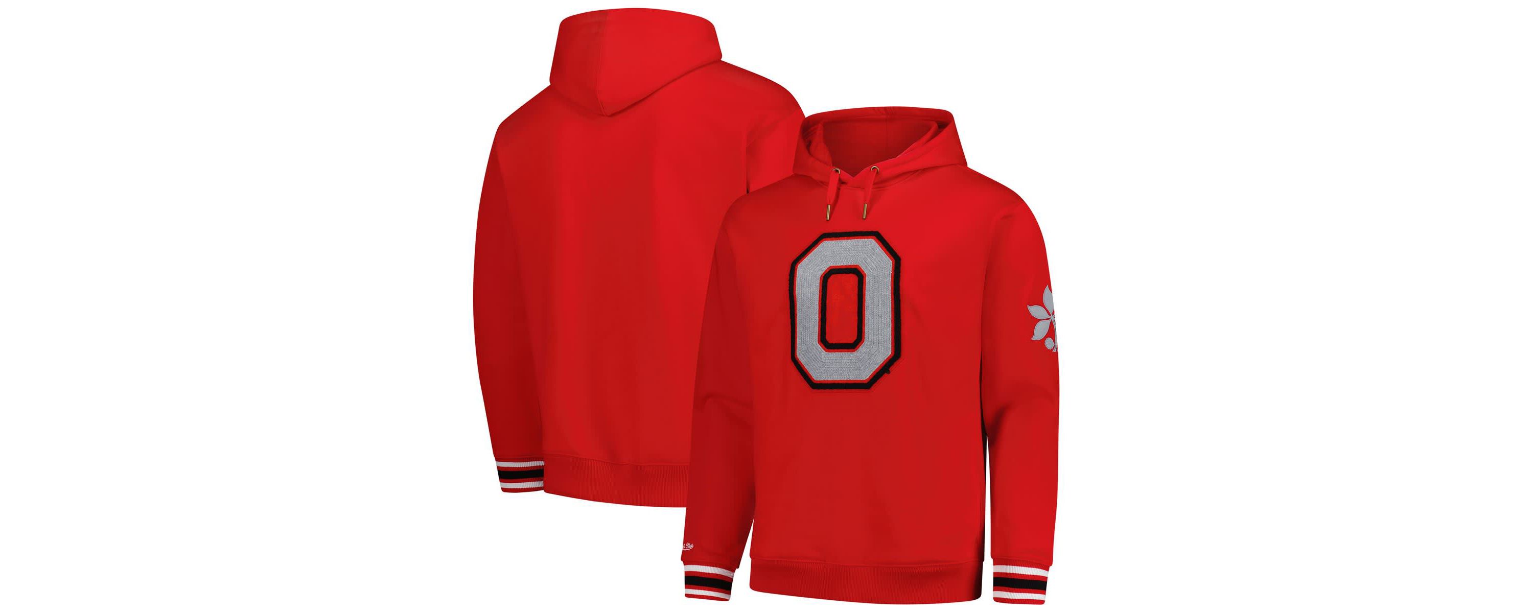 NCAA Ohio State Buckeyes Chainstich Fleece Pullover Hoodie