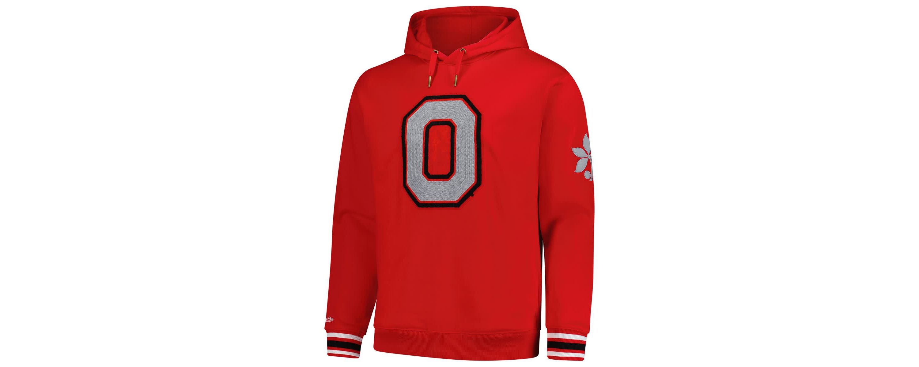 NCAA Ohio State Buckeyes Chainstich Fleece Pullover Hoodie