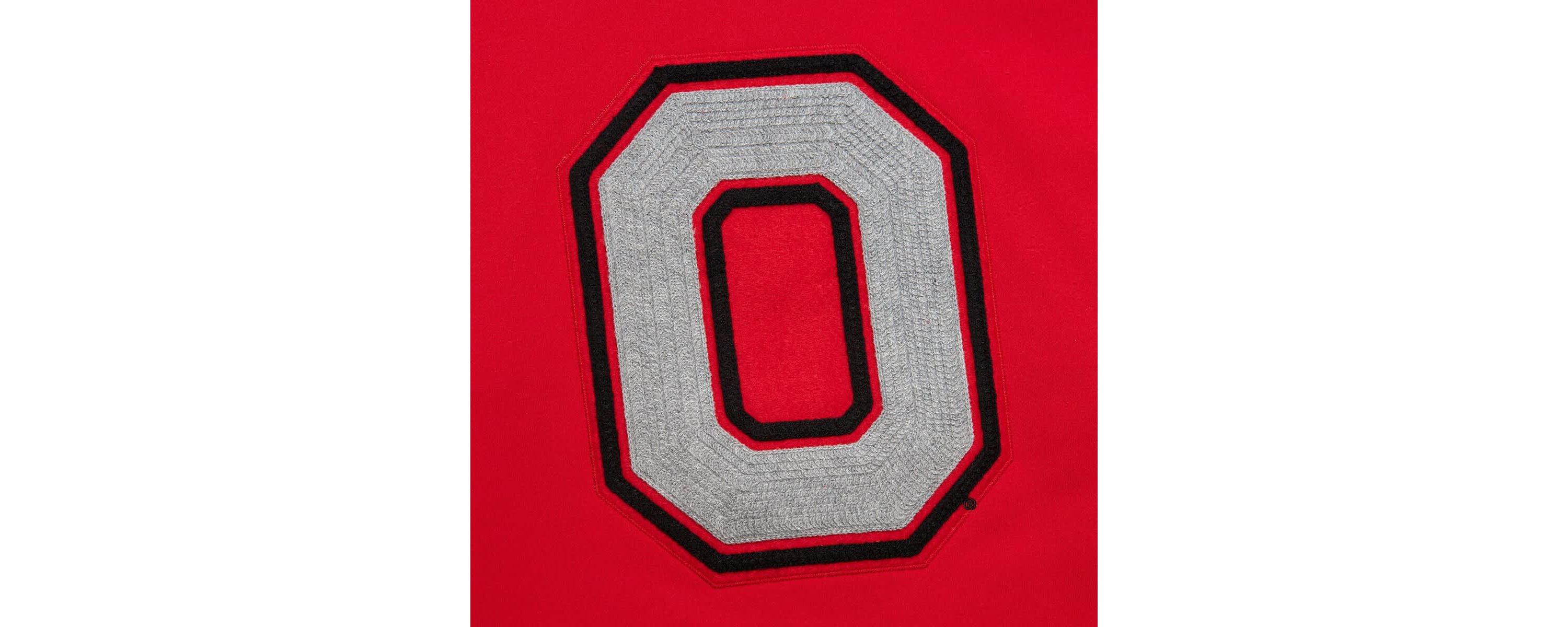 NCAA Ohio State Buckeyes Chainstich Fleece Pullover Hoodie