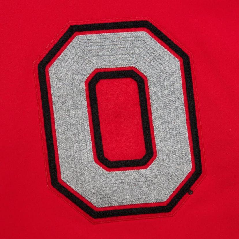 NCAA Ohio State Buckeyes Chainstich Fleece Pullover Hoodie