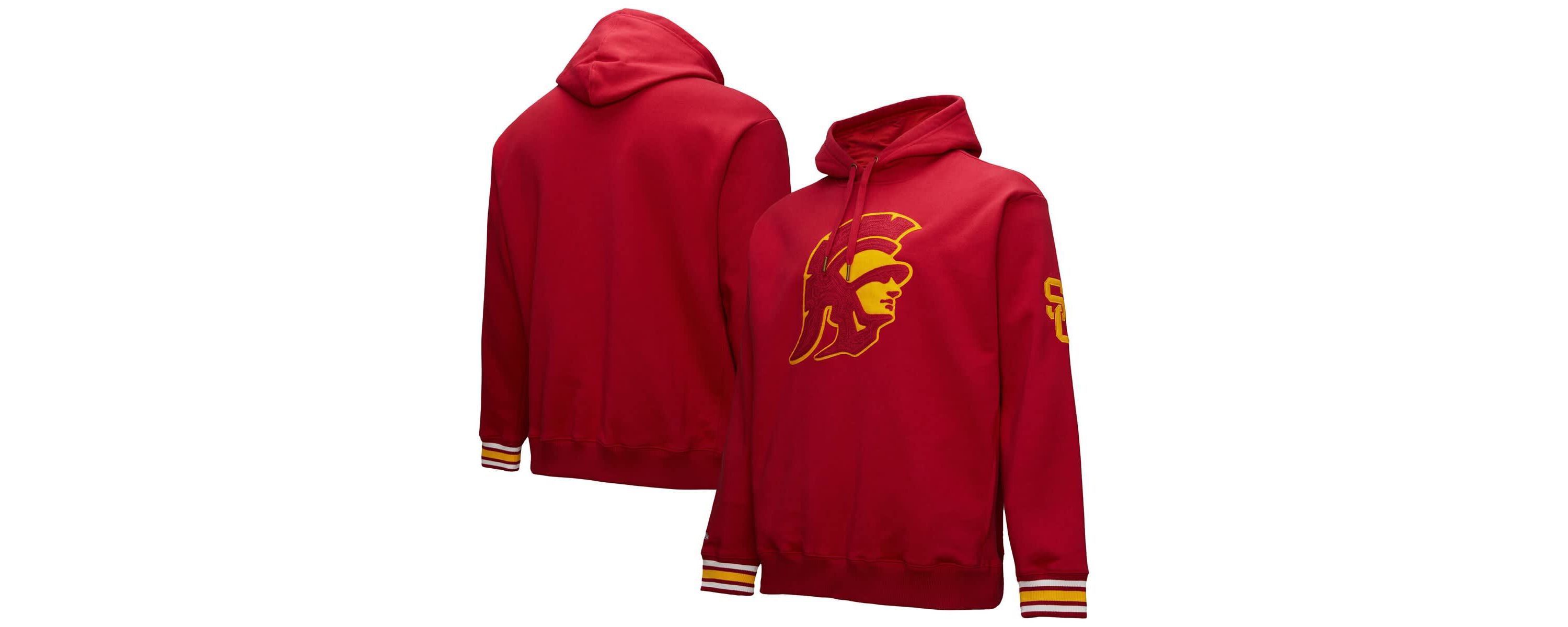 NCAA USC Trojans Chainstich Fleece Pullover Hoodie