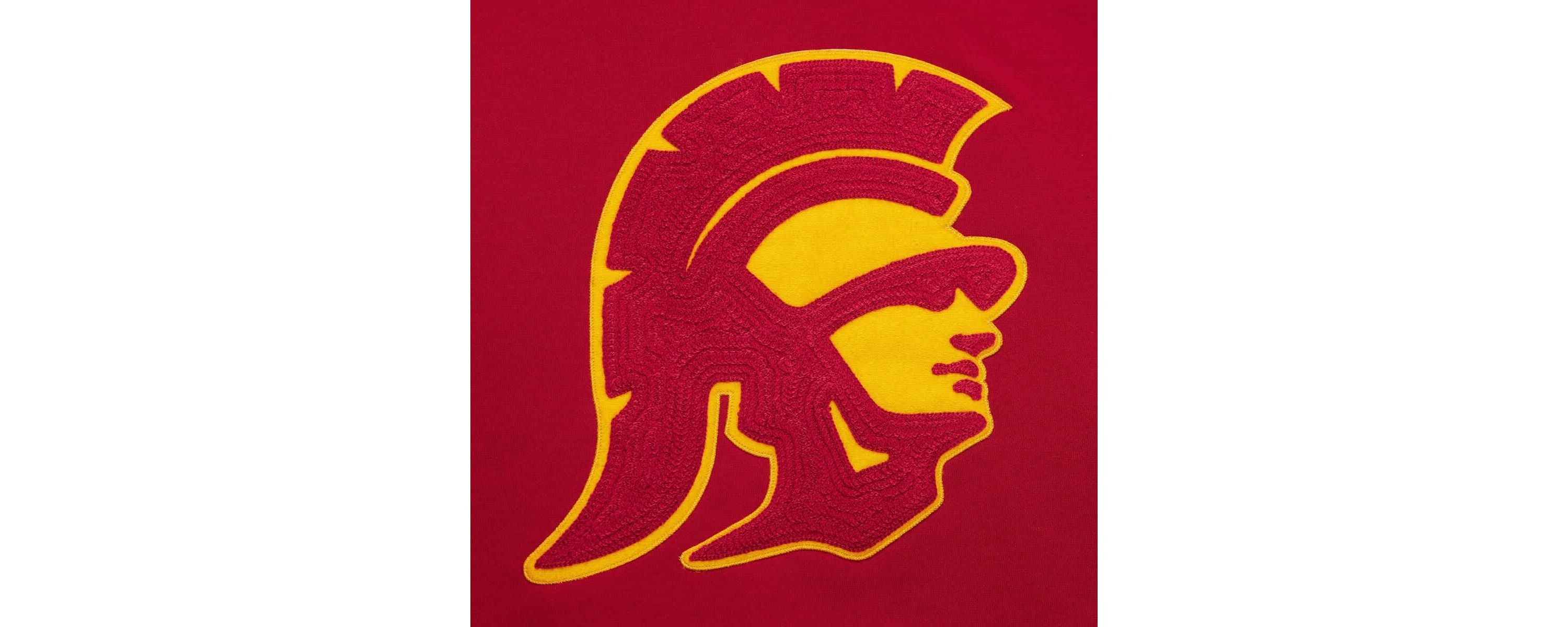 NCAA USC Trojans Chainstich Fleece Pullover Hoodie