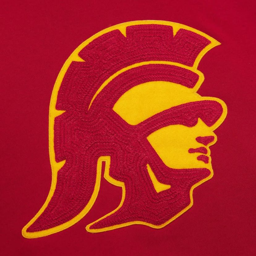 NCAA USC Trojans Chainstich Fleece Pullover Hoodie
