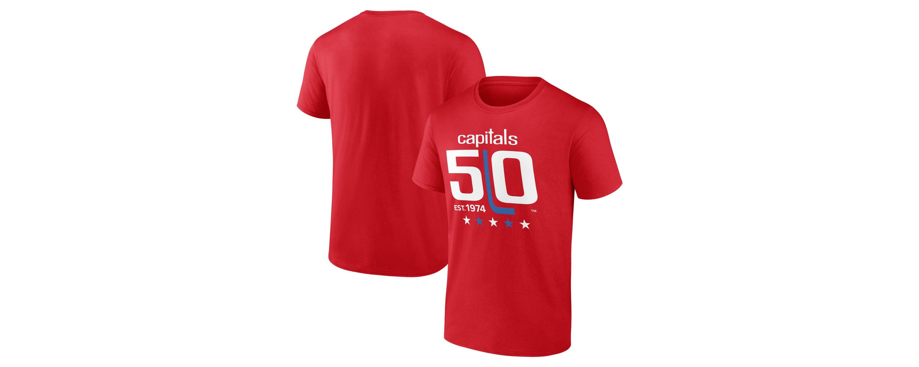 NHL Washington Capitals 50th Anniversary T-Shirt