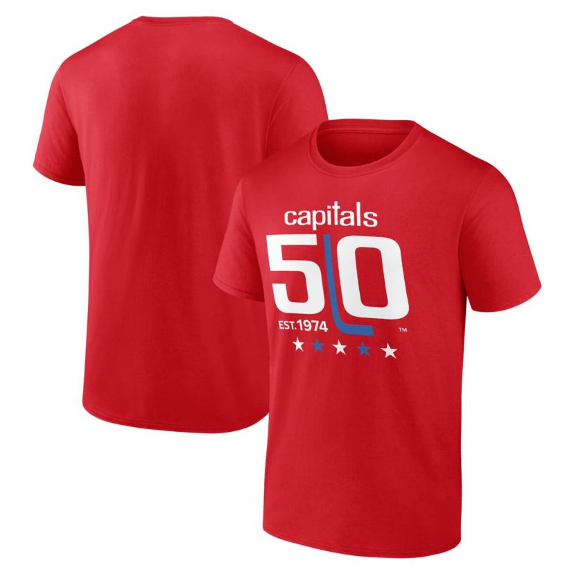 NHL Washington Capitals 50th Anniversary T-Shirt