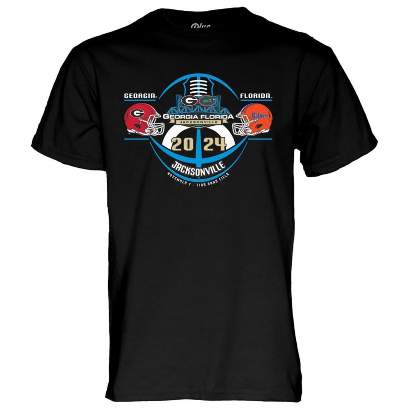 Multi-Team NCAA Unisex Florida Gators vs. Georgia Bulldogs 2024 Rivalry Matchup T-Shirt