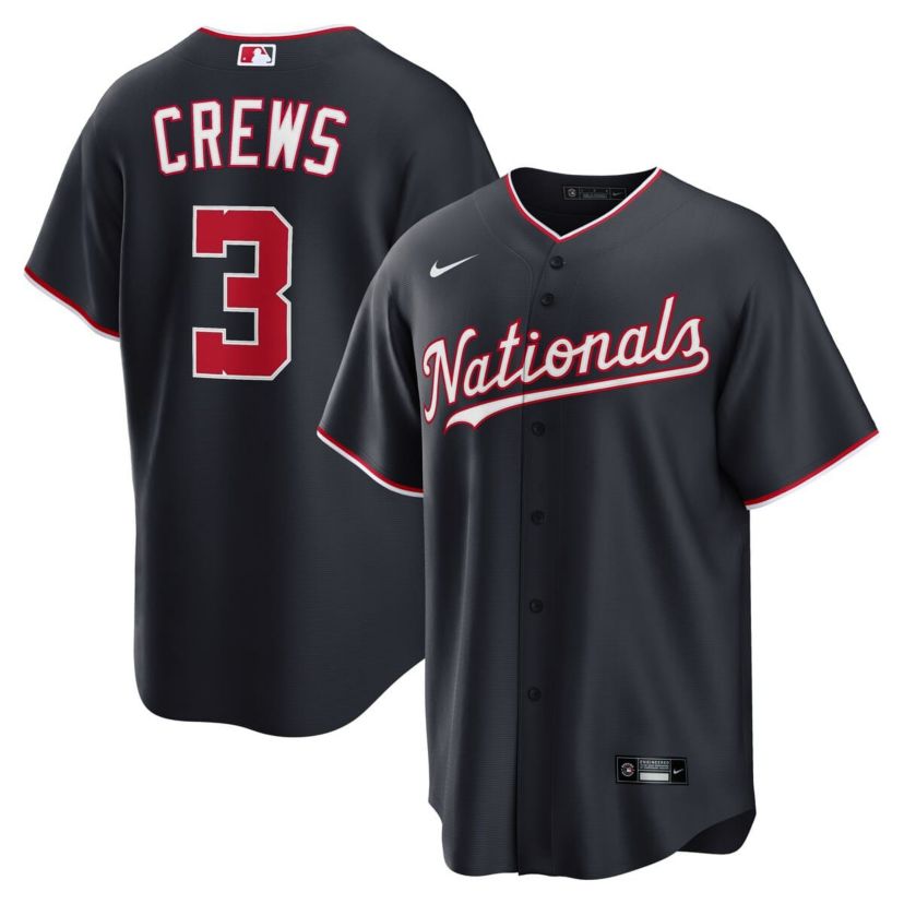 MLB Nike Dylan Crews Washington Nationals Alternate Replica Jersey
